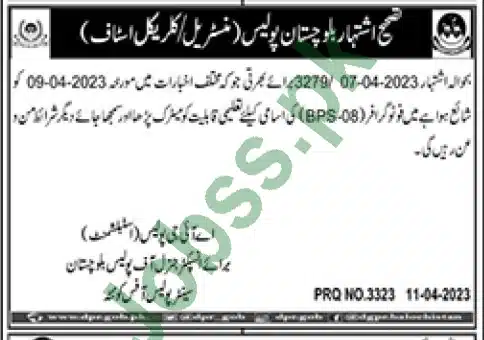 Police Jobs 2023 Advertisement Balochistan 4
