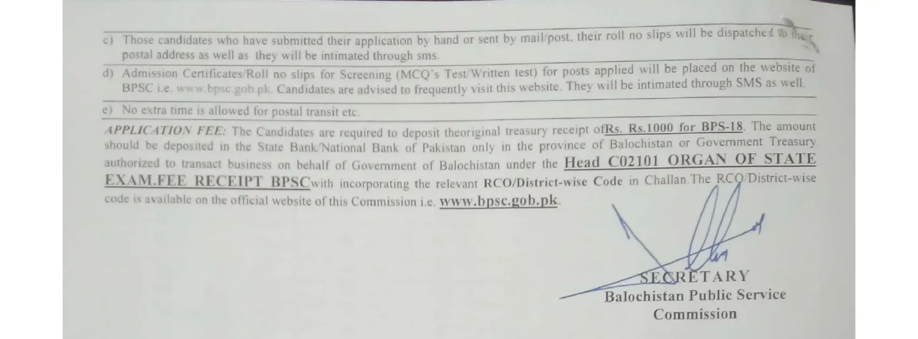 BPSC Jobs 2024 Balochistan Public Service Commission Current Vacancies