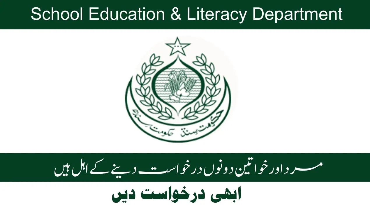 Latest Govt Jobs in Sindh School Education & Literacy Department 2023