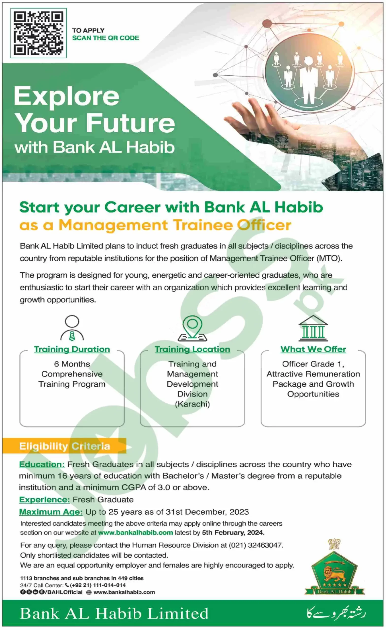 Bank Al Habib MTO Jobs 2024 Management Trainee Officer