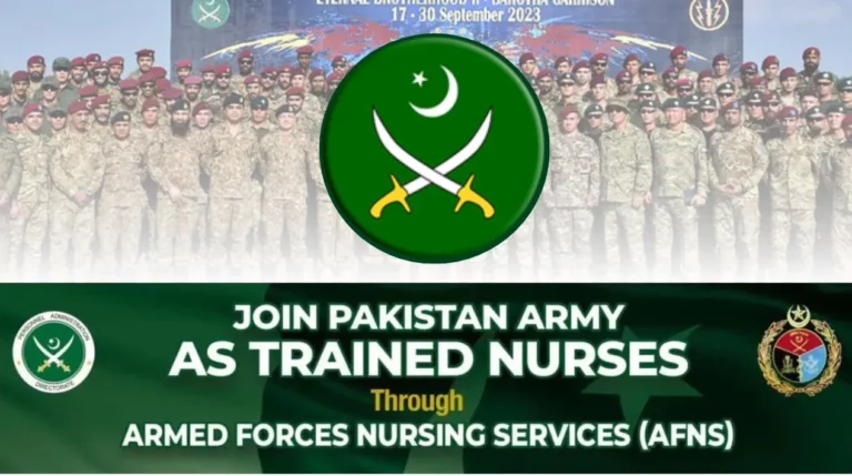 Join Pak Army as Trained Nurses Advertisement