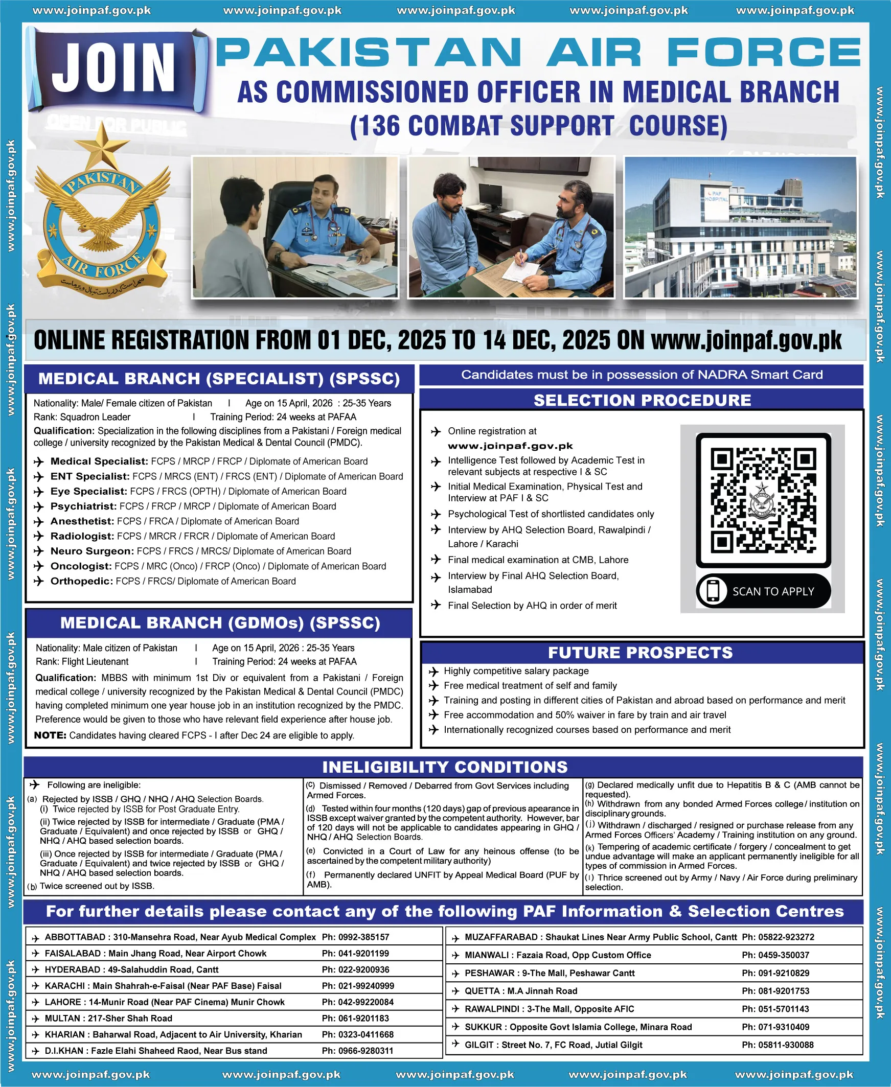 Join PAF Jobs as Doctor 2025 | Apply Online for Medical Branch (136 CSC) at www.joinpaf.gov.pk Join PAF Jobs as Doctor 2025 | Apply Online for Medical Branch (136 CSC) at www.joinpaf.gov.pk